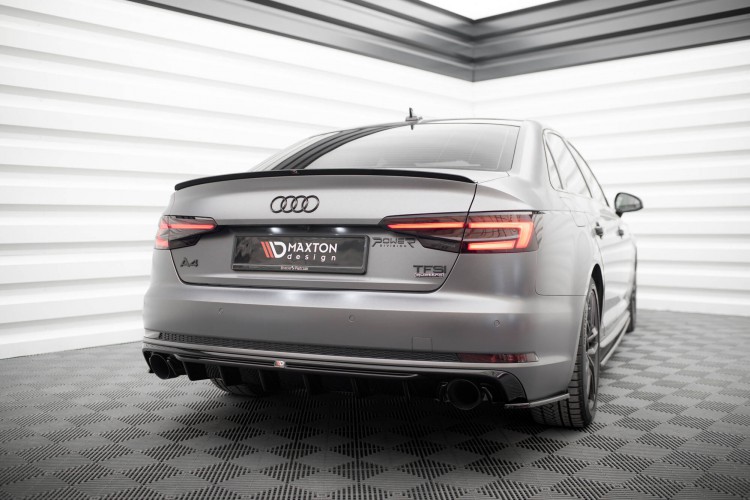 Πίσω Κατώφλι V.1 Audi A4 S-line B9 (Έκδοση με διπλές εξάτμιση από τη μία πλευρά)