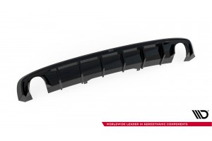 Rear Valance Audi A4 S-line B9 (Version with single exhaust tips on both sides) - Version with single exhaust tips on both sides