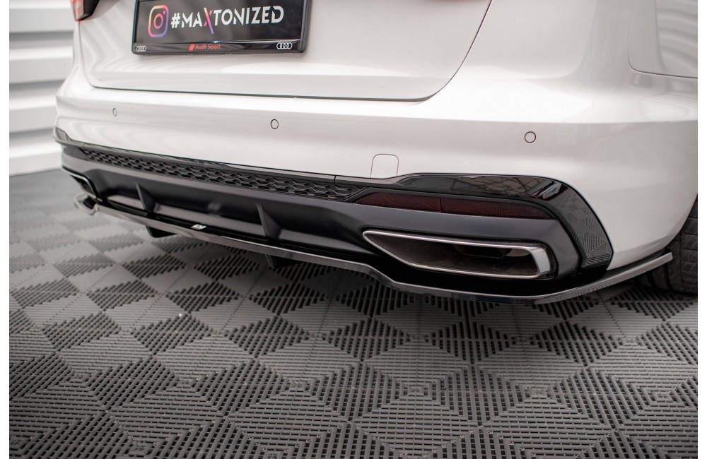 Rear Splitter (with vertical bars) V.1 Audi A4 S-Line B9 Facelift