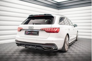 Rear Splitter (with vertical bars) V.1 Audi A4 S-Line B9 Facelift