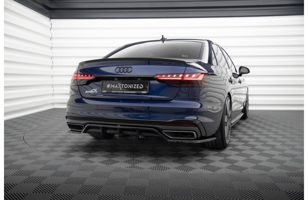 Rear Splitter (with vertical bars) V.2 Audi A4 S-Line B9 Facelift