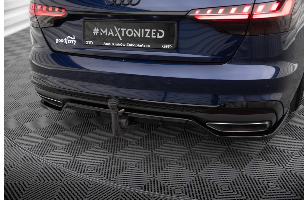 Rear Splitter (with vertical bars) V.2 Audi A4 S-Line B9 Facelift