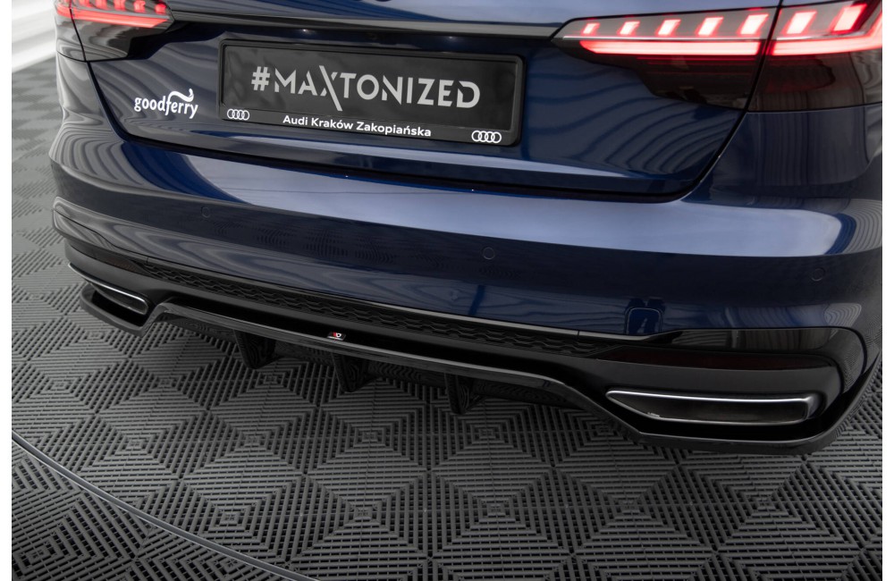 Rear Splitter (with vertical bars) V.2 Audi A4 S-Line B9 Facelift