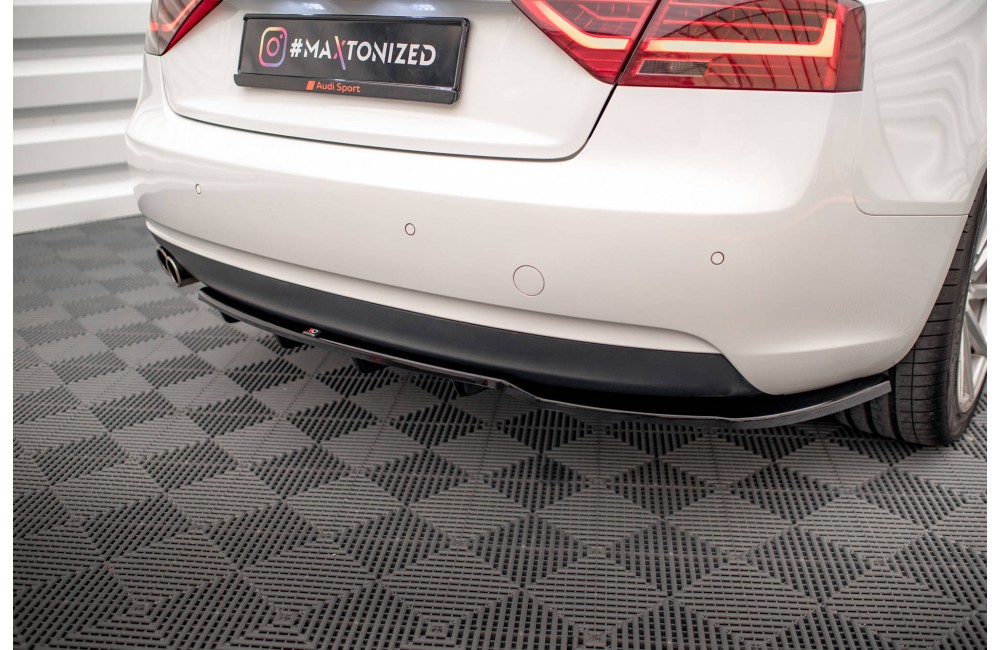 Rear Splitter (with vertical bars) Audi A5 Coupe 8T Facelift