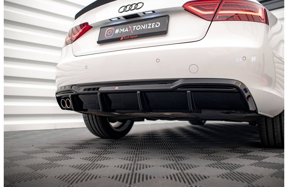 Rear Valance Audi A5 Sportback 8T Facelift  (Version with dual exhausts on one side)