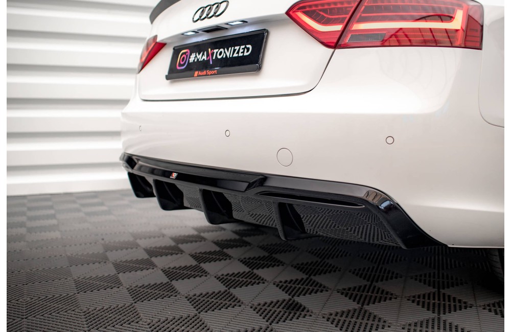 Rear Valance Audi A5 Sportback 8T Facelift  (Version with dual exhausts on one side)
