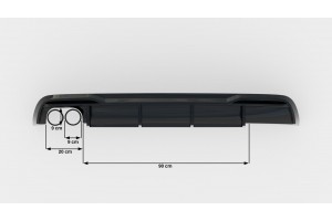 Rear Valance Audi A5 8T Facelift (Version with dual exhausts on one side)