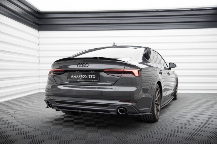 Πίσω Splitter Audi A5 S-Line F5 Coupe / Sportback (με κατακόρυφες ράβδους)