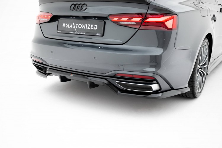 Πίσω Splitter (με κατακόρυφες ράβδους) Audi A5 F5 Facelift