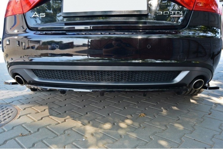 Πίσω Splitter Audi A5 Coupe / Sportback S-Line 8T (με κάθετο μπαρ)