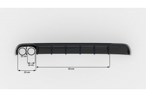 Rear Valance Audi A6 Sedan / Avant C7 (Single side dual exhaust version)