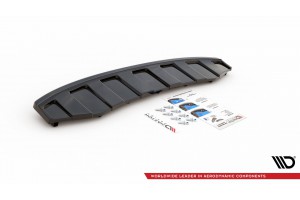 Rear Splitter AUDI A6 C7 S-LINE AVANT EXHAUST 2x1 (with vertical bars)