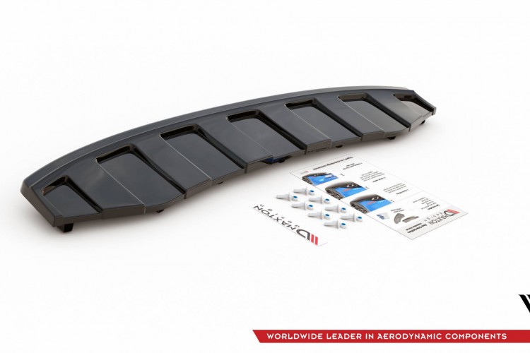 Πίσω Splitter AUDI A6 C7 S-LINE AVANT EXHAUST 2x1 (με κάθετες ράβδους)