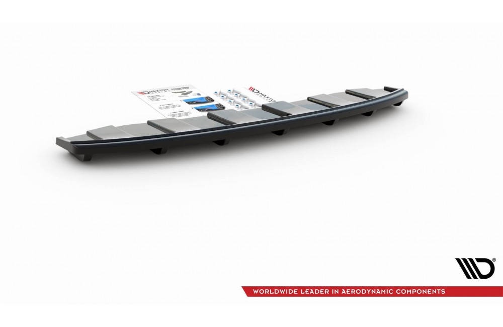 Rear Splitter AUDI A6 C7 S-LINE AVANT EXHAUST 2x1 (with vertical bars)