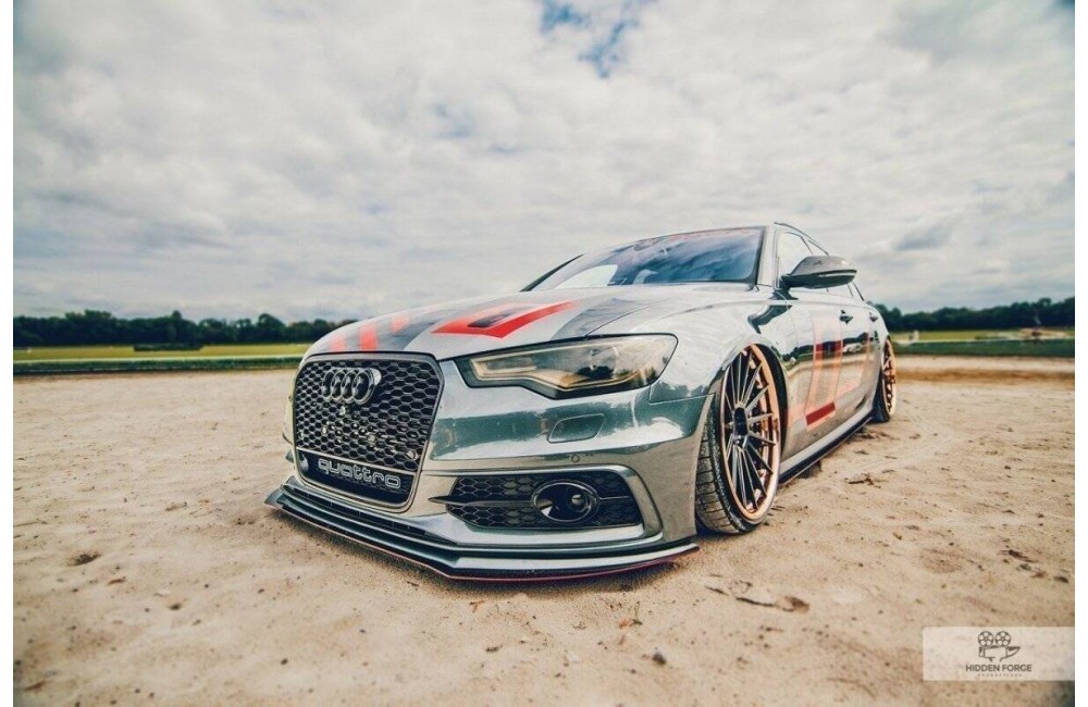 FRONT RACING SPLITTER AUDI A6 C7 S-LINE (2 splitters = 1 set)