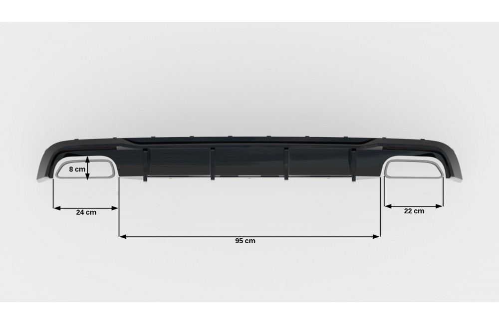 Rear Valance V.2 Audi A6 / A6 C7 S-line/ S6 C7 Facelift