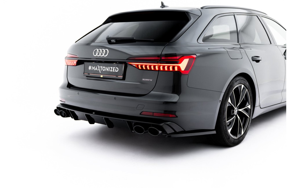 Rear Valance + Exhaust Ends Imitation Audi A6 Sedan / Avant C8 / C8 Facelift