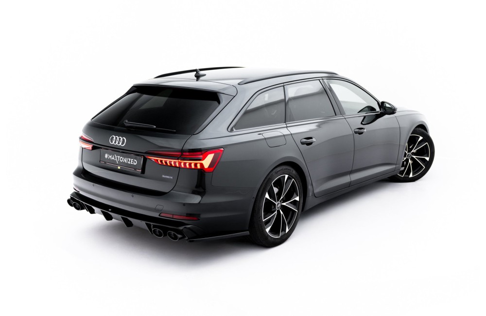 Rear Valance + Exhaust Ends Imitation Audi A6 Sedan / Avant C8 / C8 Facelift