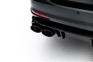 Rear Valance + Exhaust Ends Imitation Audi A6 Sedan / Avant C8 / C8 Facelift