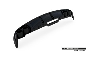 Rear Valance + Exhaust Ends Imitation Audi A6 Sedan / Avant C8 / C8 Facelift