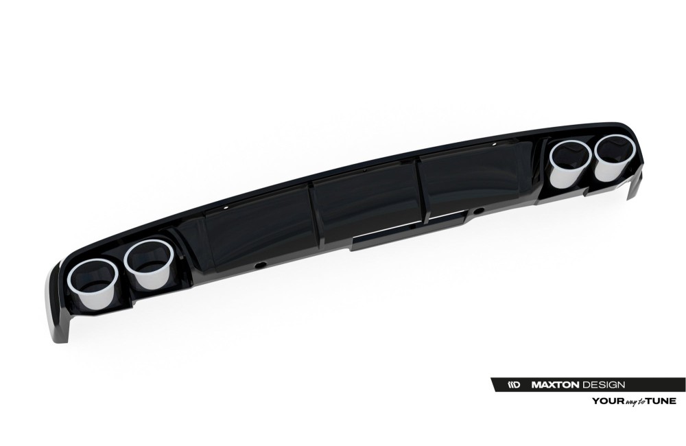 Rear Valance + Exhaust Ends Imitation Audi A6 Sedan / Avant C8 / C8 Facelift