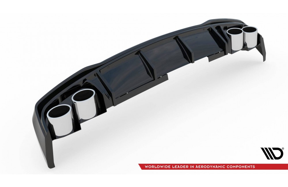 Rear Valance + Exhaust Ends Imitation Audi A6 S-Line / S6 C8 / C8 Facelift
