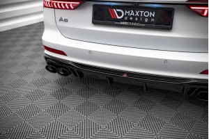 Rear Valance + Exhaust Ends Imitation Audi A6 S-Line / S6 C8 / C8 Facelift