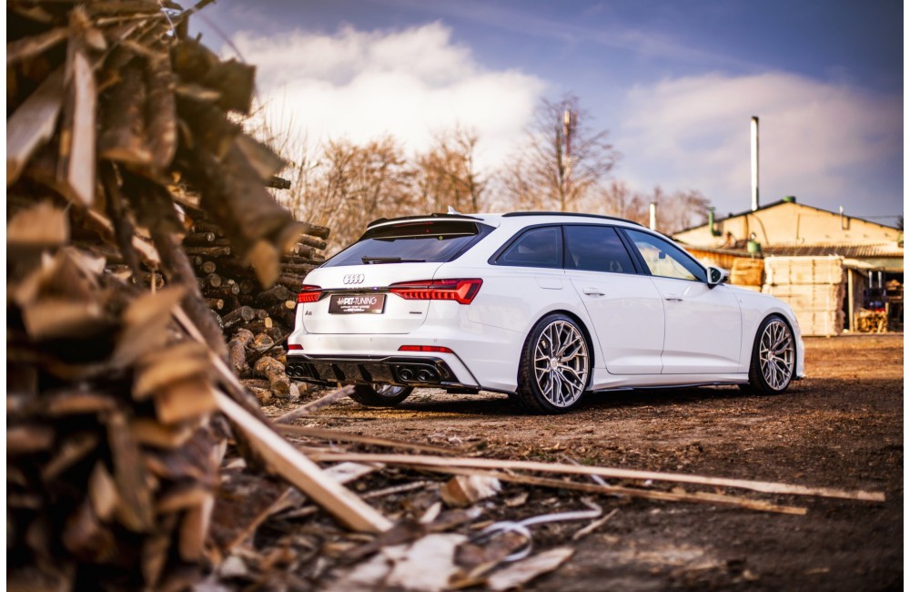 Rear Valance + Exhaust Ends Imitation Audi A6 S-Line / S6 C8 / C8 Facelift