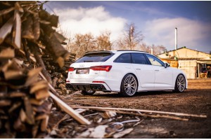 Rear Valance + Exhaust Ends Imitation Audi A6 S-Line / S6 C8 / C8 Facelift