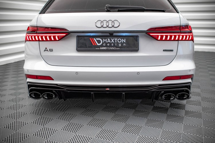 Πίσω Βαθμίδα + Μίμηση Εξάτμισης Audi A6 S-Line / S6 C8 / C8 Facelift