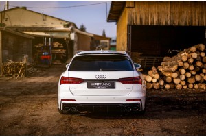 Rear Valance + Exhaust Ends Imitation Audi A6 S-Line / S6 C8 / C8 Facelift