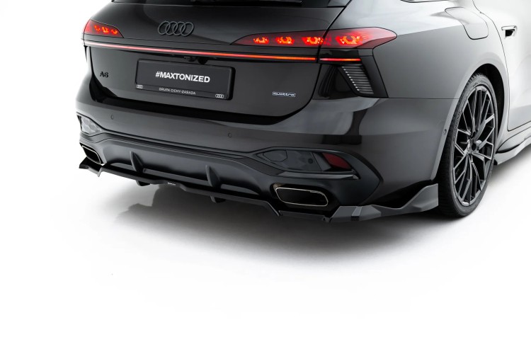 Πίσω Splitter (με κατακόρυφες ράβδους) V.4 Audi A6 S-Line C9