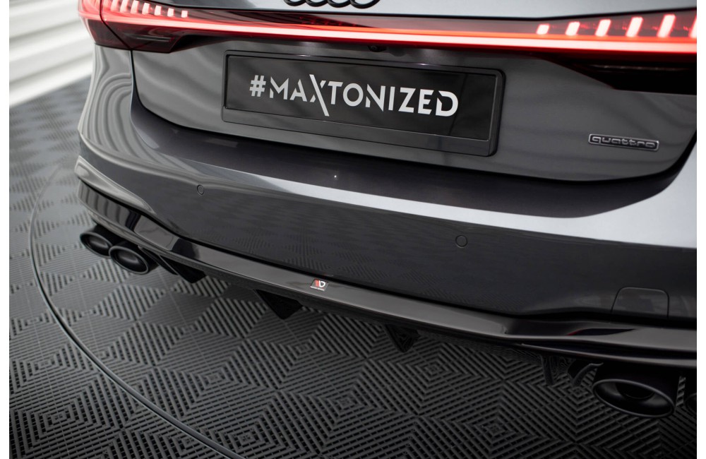 Rear Valance + Exhaust Ends Imitation Audi A7 S-Line C8 / S7 C8 / C8 Facelift / S7 Facelift