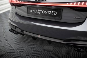 Rear Valance + Exhaust Ends Imitation Audi A7 S-Line C8 / S7 C8 / C8 Facelift / S7 Facelift