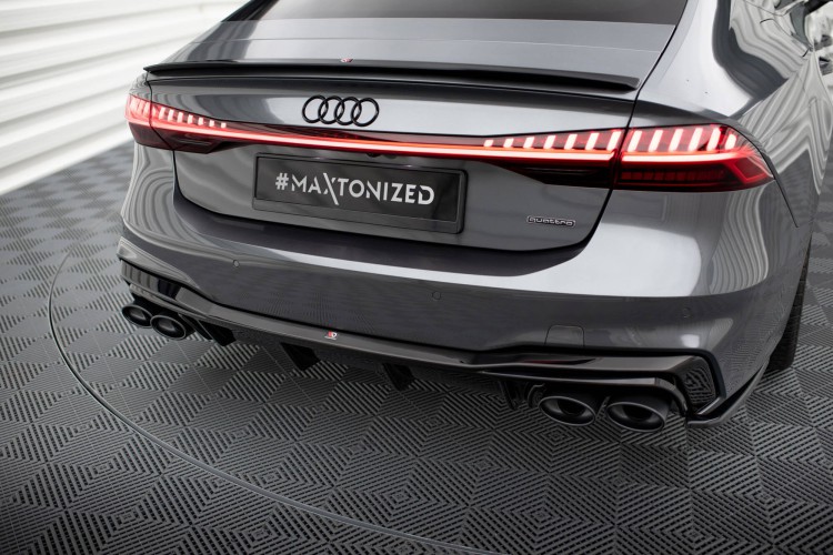 Πίσω Αεροτομή + Μίμηση Εξάτμισης Audi A7 S-Line C8 / S7 C8 / C8 Facelift / S7 Facelift