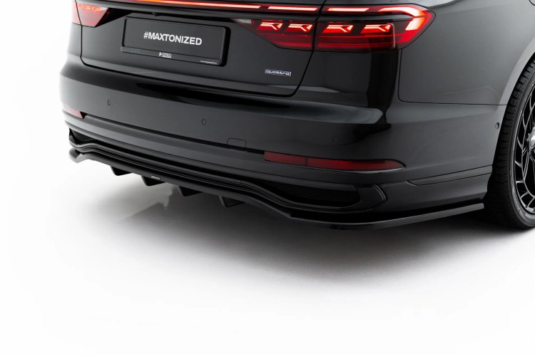 Πίσω Splitter (με κατακόρυφες ράβδους) Audi A8 S-Line Long D5 Facelift
