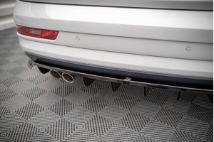 Rear Splitter (with vertical bars) Audi Q3 Sport 8U Facelift