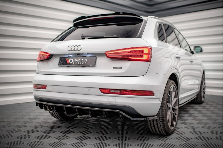 Πίσω Splitter (με κάθετες ράβδους) Audi Q3 Sport 8U Facelift