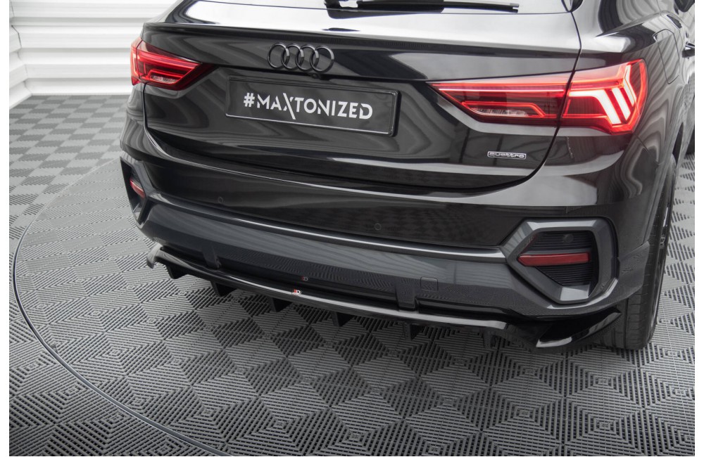 Rear Splitter (with vertical bars) Audi Q3 Sportback F3