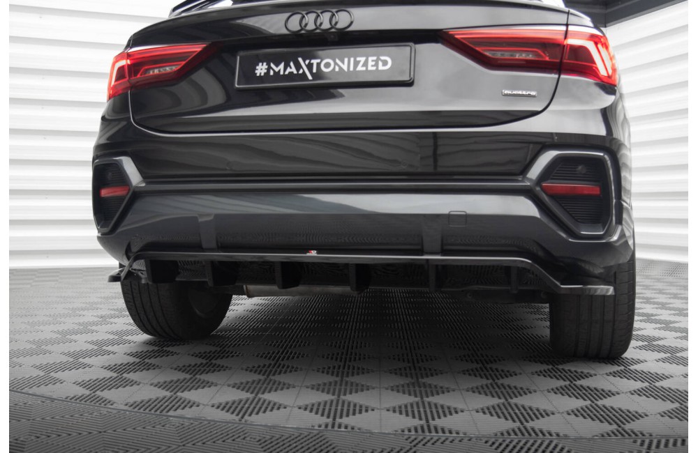 Rear Splitter (with vertical bars) Audi Q3 Sportback F3