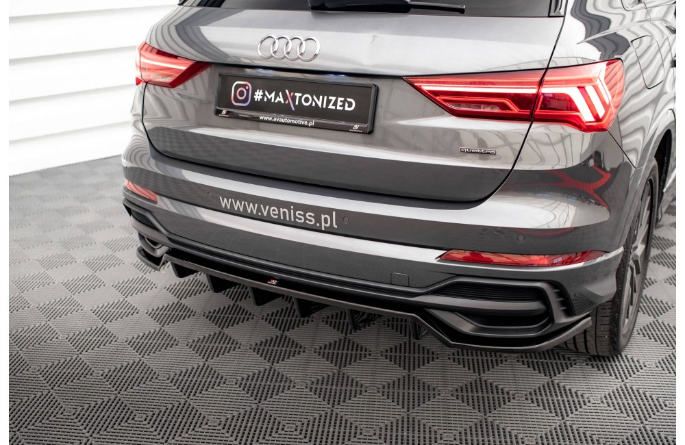 Rear Splitter (with vertical bars) Audi Q3 S-Line F3