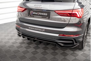 Rear Splitter (with vertical bars) Audi Q3 S-Line F3