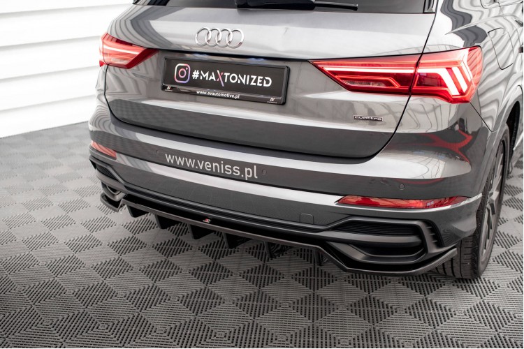 Πίσω Splitter (με κάθετες ράβδους) Audi Q3 S-Line SUV F3