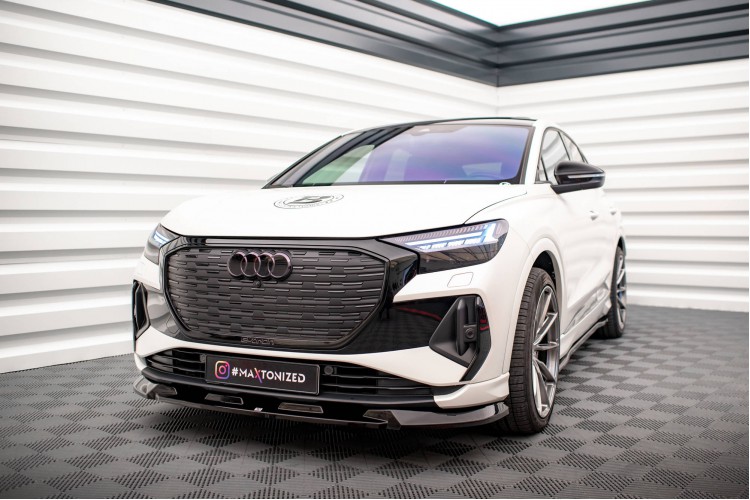 Πρόσθιο splitter V.1 Audi Q4 e-tron Sportback S-line Mk1