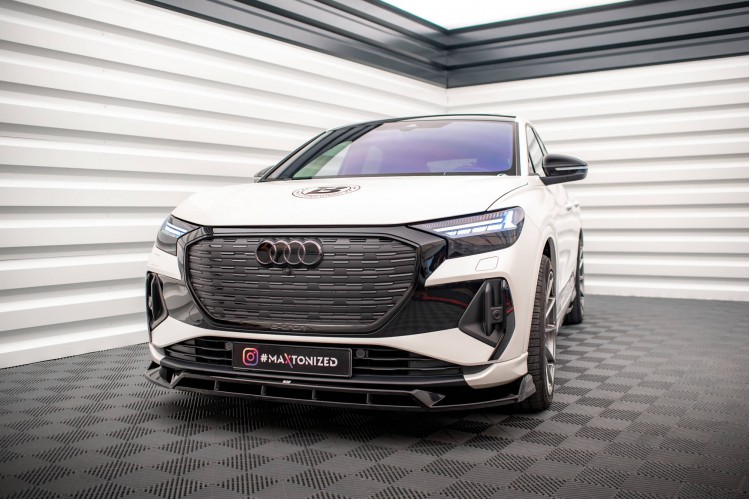 Πρόσθιο splitter V.2 Audi Q4 e-tron Sportback S-line Mk1