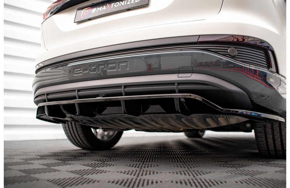 Rear Splitter (with vertical bars) Audi Q4 e-tron Sportback S-line Mk1