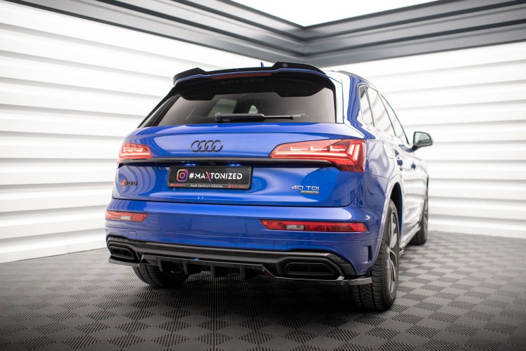 Πίσω Splitter (με κατακόρυφες ράβδους) Audi Q5 S-Line SUV Mk2 Facelift