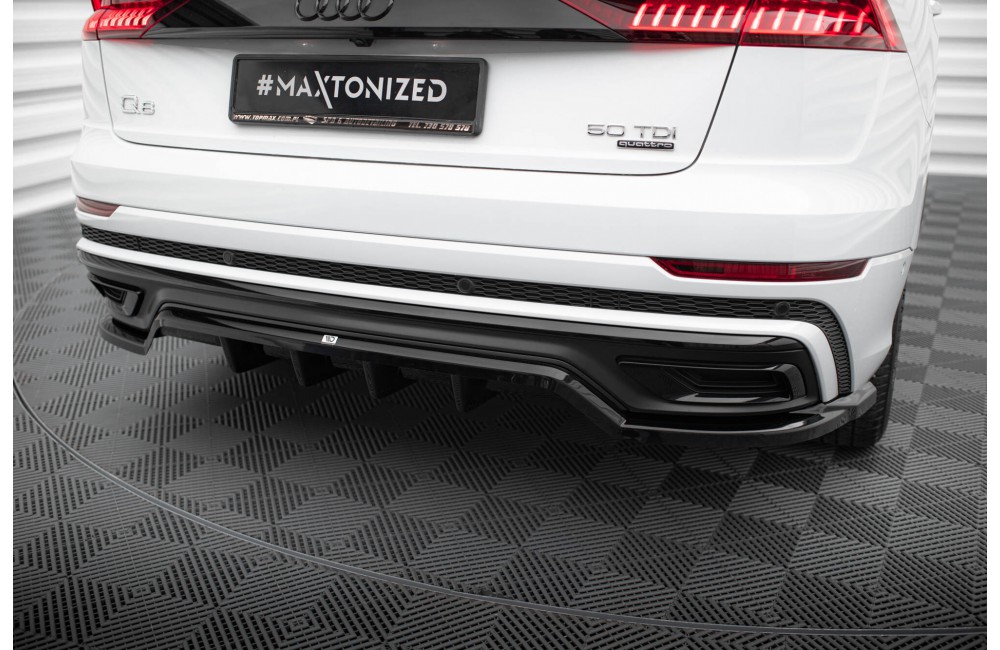 Rear Splitter (with vertical bars) Audi Q8 S-Line Mk1