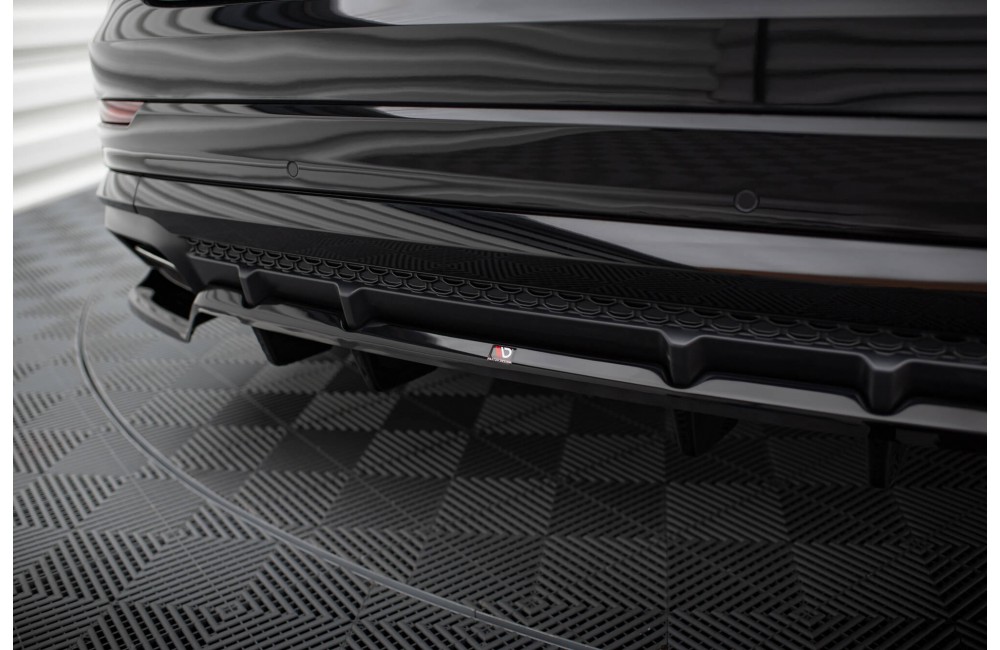 Rear Splitter (with vertical bars) V.1 Audi SQ8 / Q8 S-Line Mk1 Facelift