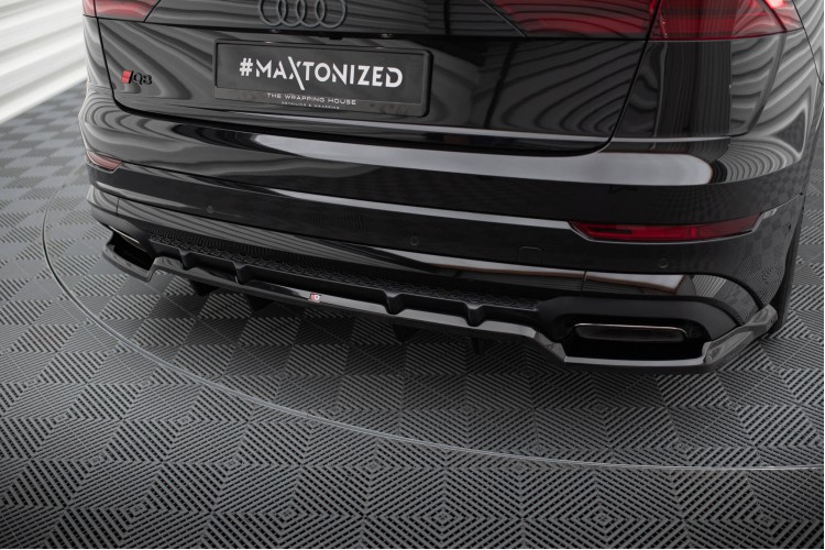Πίσω Splitter (με κατακόρυφες ράβδους) V.1 Audi SQ8 / Q8 S-Line Mk1 Facelift